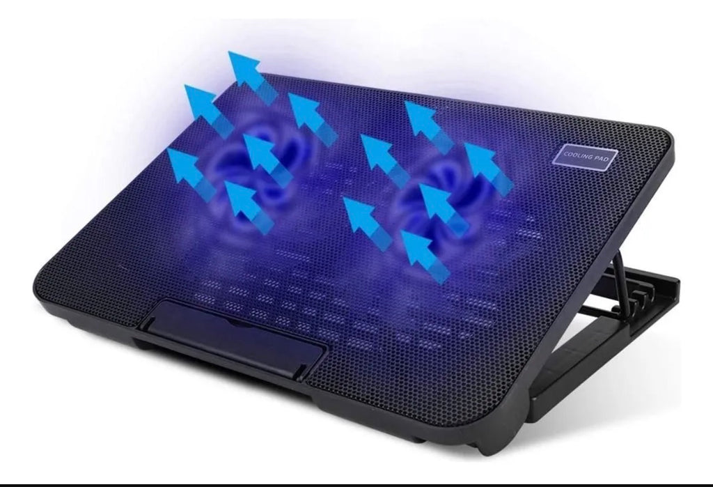 Base Cooler para Notebook hasta 17” con 2 Ventiladores USB y Soporte Ajustable