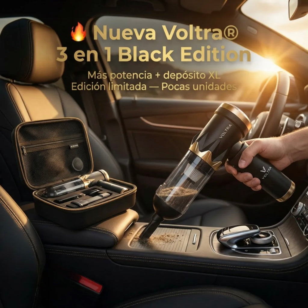 Voltra® 3 en 1: La Aspiradora de Mano Profesional de Alta Potencia