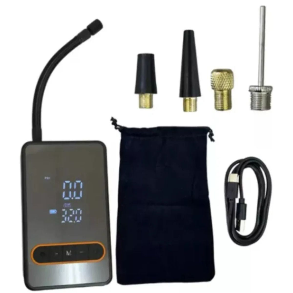 Compresor de Aire Portátil Digital: Inflador Automático para Autos, Motos y Bicicletas - Carga USB