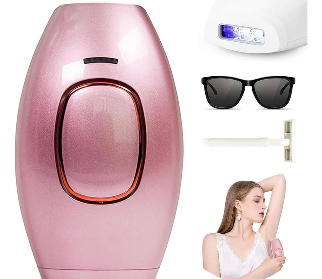 Depiladora Láser IPL Definitiva - Sistema de Depilación Permanente 5 Niveles + Kit de Accesorios