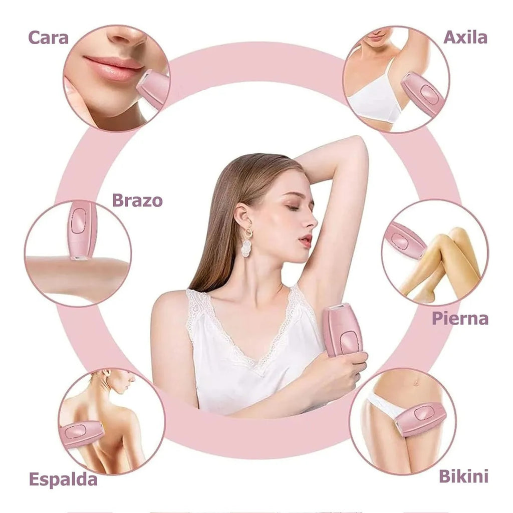 Depiladora Láser IPL Definitiva - Sistema de Depilación Permanente 5 Niveles + Kit de Accesorios