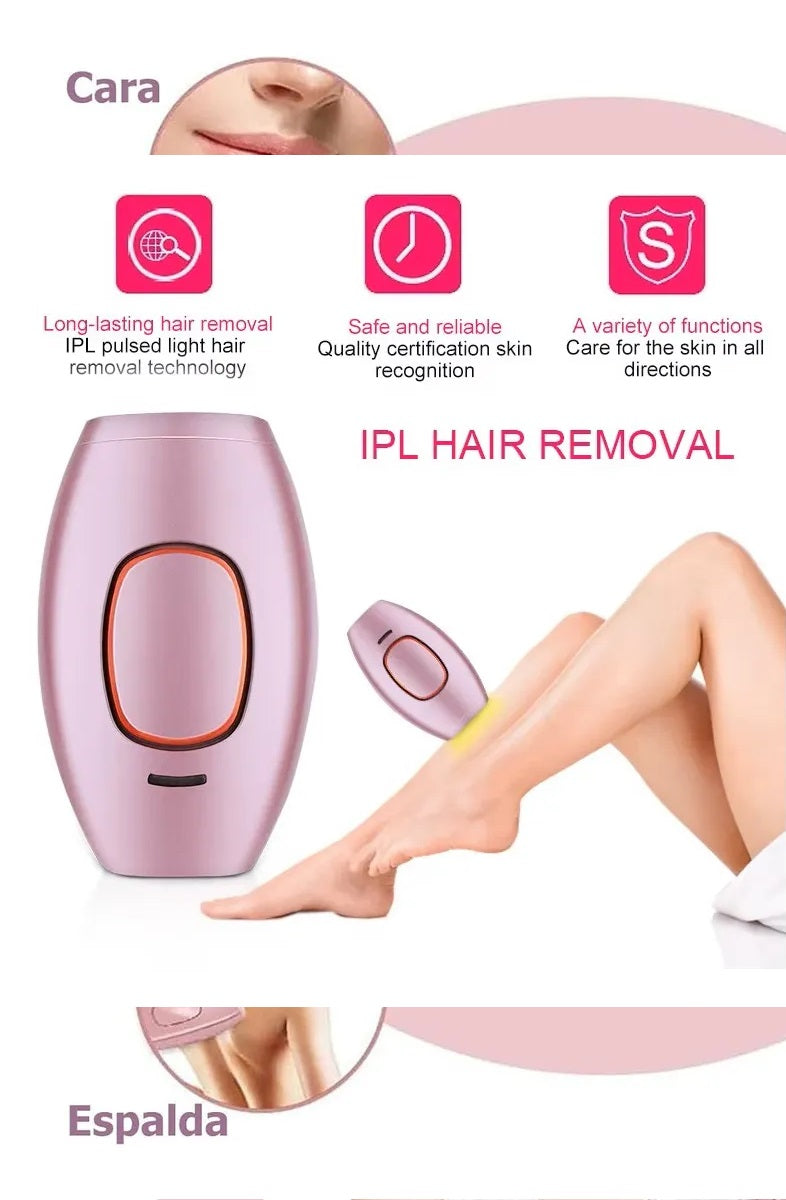 Depiladora Láser IPL Definitiva - Sistema de Depilación Permanente 5 Niveles + Kit de Accesorios