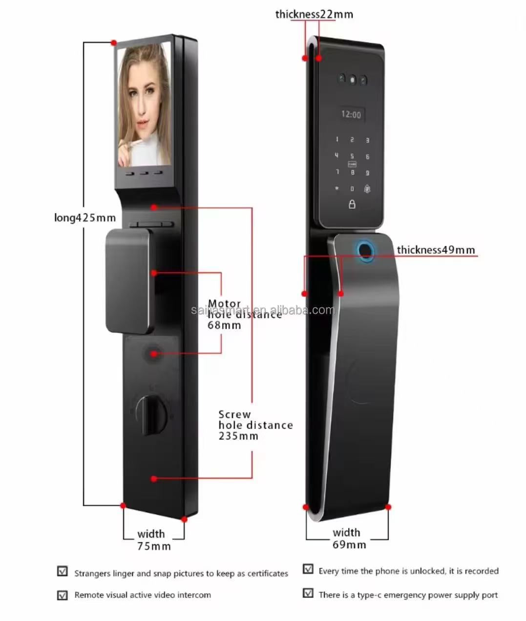 Cerradura Inteligente K920 Impermeable