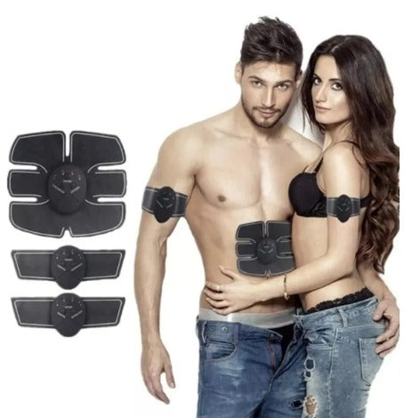 Tonificador Muscular EMS 3 en 1 – Estimulador Abdominal para Brazos, Piernas y Abdomen | 10 Modos y 20 Intensidades